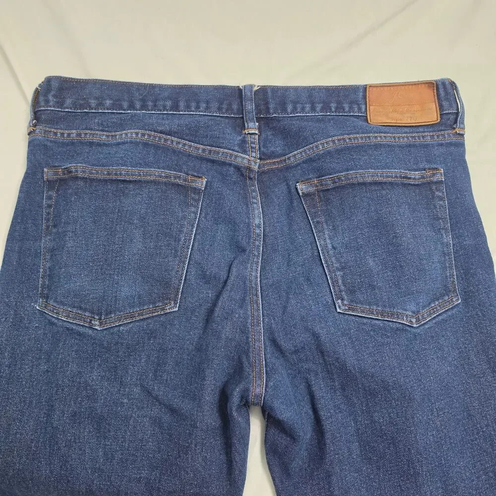 J.Crew 770 Straight Fit Jeans Men’s 34x32 Dark Wash Stretch Denim Blue